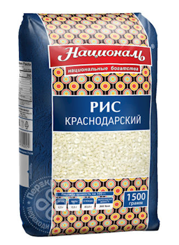 Natsional Angstrem Rice, Krasnodarskiy Round 1500g/12pack