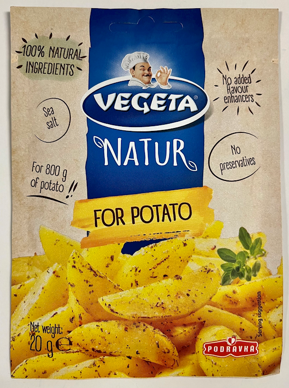 Podravka Seasoning Vegeta, For Potatoes 20g/20pack