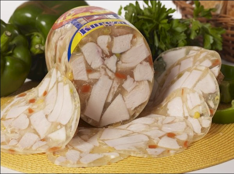 Andy's Headcheese Chicken Roll, Jellied/Salceson Z Kury ~4lbs