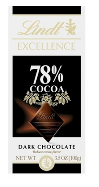 Lindt Chocolate Bar Dark Excellence 78% Cocoa 100g/12pack