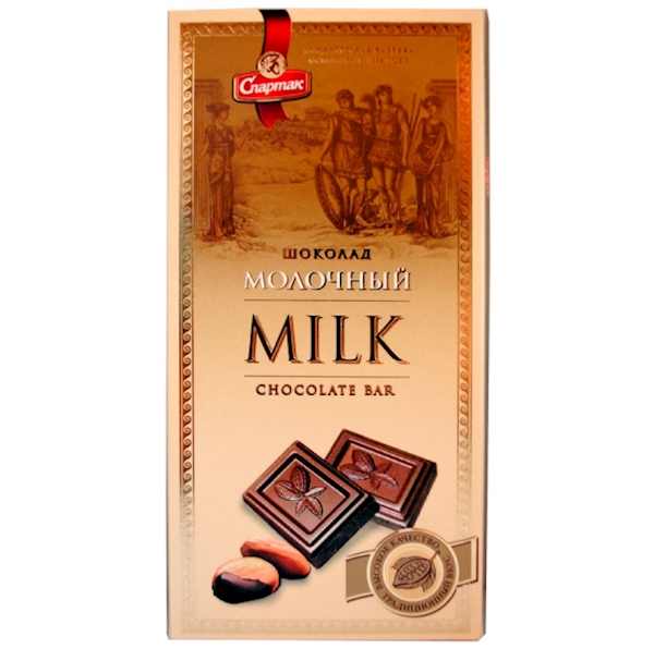 Spartak Milk Chocolate Bar 90g/22pack