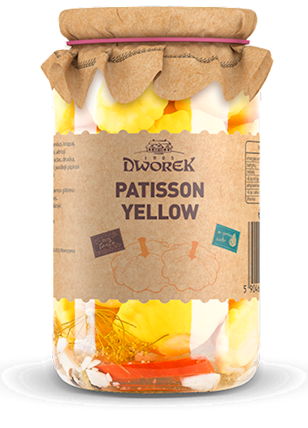 Dworek Patison Yellow, Marinated 720ml/8pack