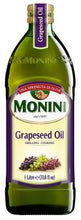 Load image into Gallery viewer, Monini Grapeseed Oil, Kosher, Glass Bottle 1000ml/12pack
