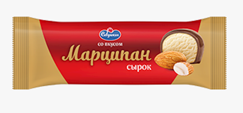 Savushkin Product Cheese Bar, W/Marzipan 23% 40g/18pack