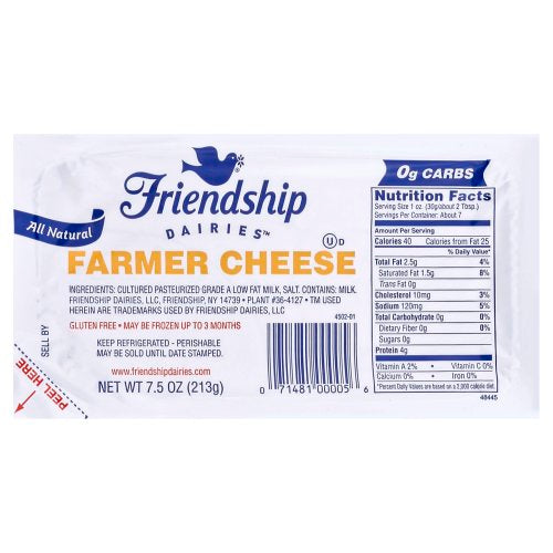 FRIENDSHIP Farmer Cheese 213g/12pack