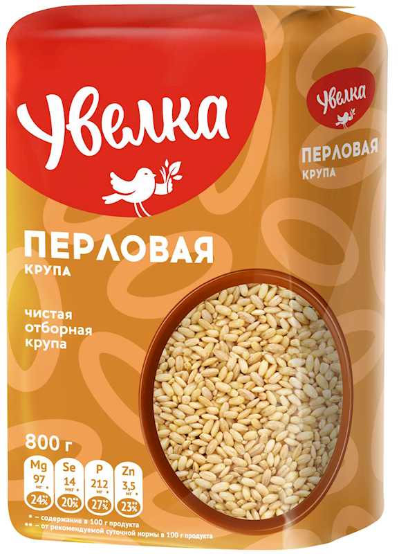 Uvelka Pearl Barley 800g/6pack