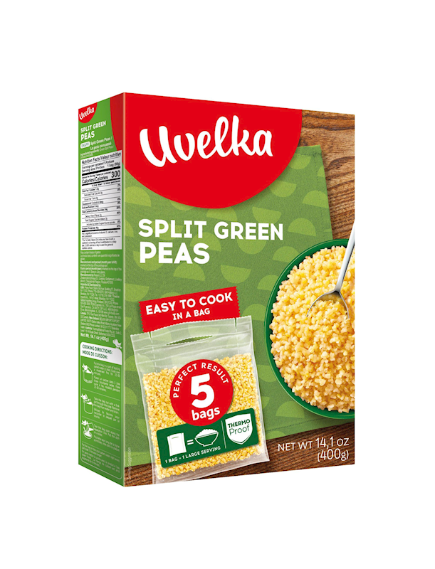 Uvelka Peas, Splited 400g/6pack