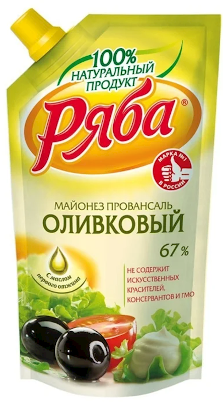 Ryaba Mayonnaise, Olive 67%  395ml/24pack