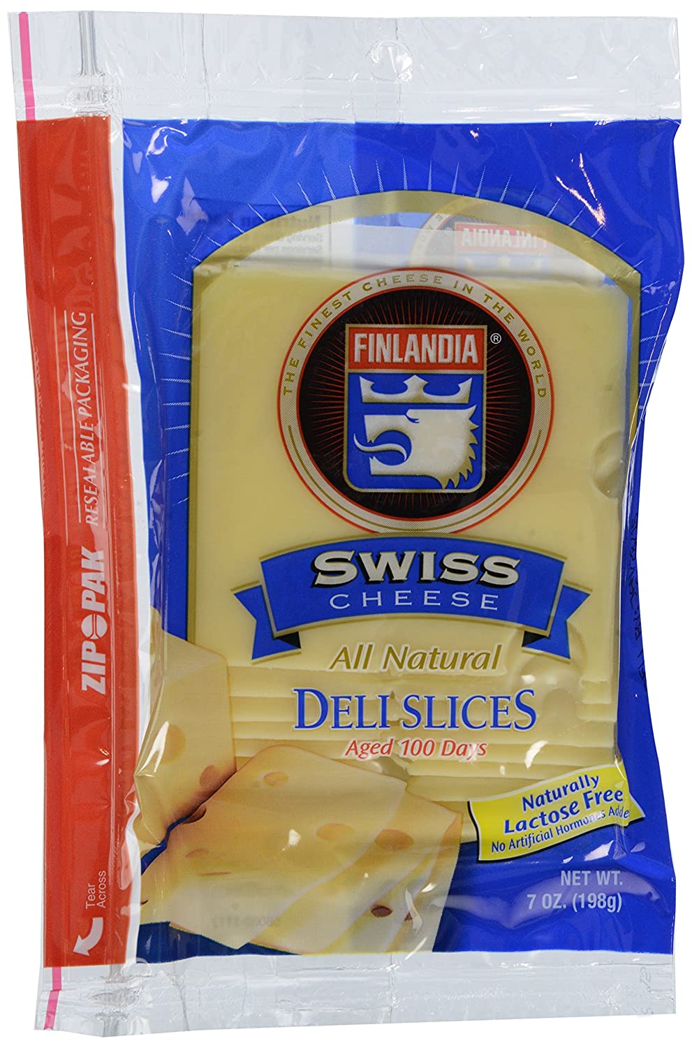 Finlandia Cheese Swiss, Sliced 199g/12pack