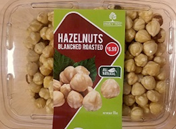 Family Tree Hazelnuts Blanched, Roasted 11oz/2pack