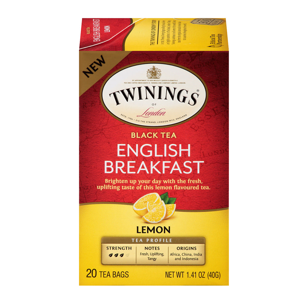 Tea Twining'S, English Breakfast, Lemon  40g/6pack