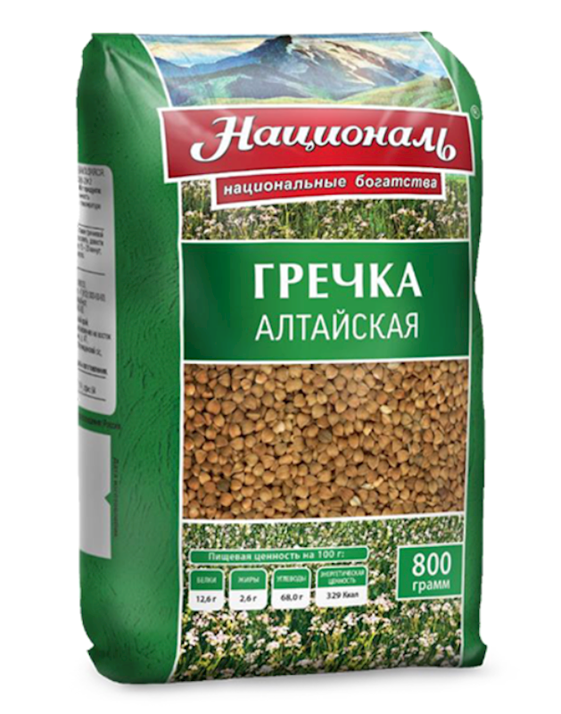 Natsional Angstrem Buckwheat, Altayskaya 800g/12pack