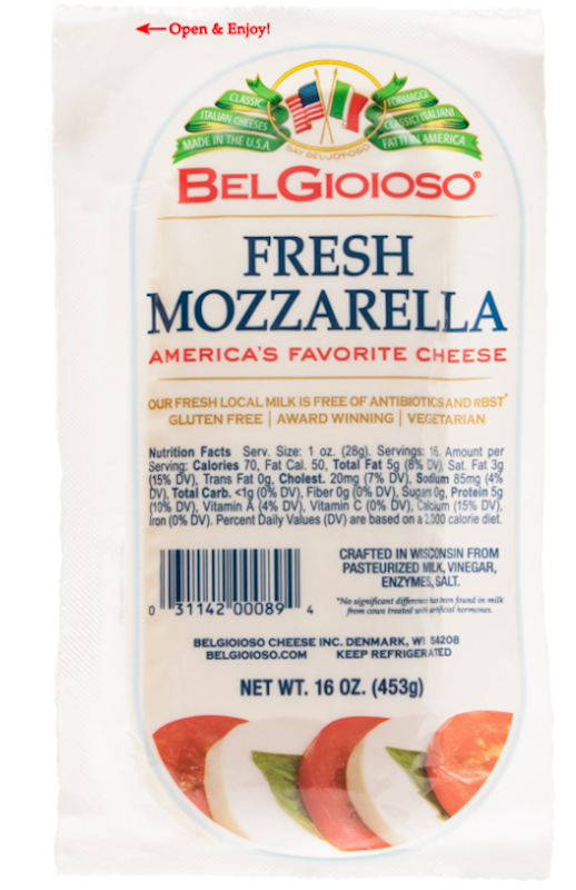 Belgioioso Mozzarella Cheese 453g/8pack