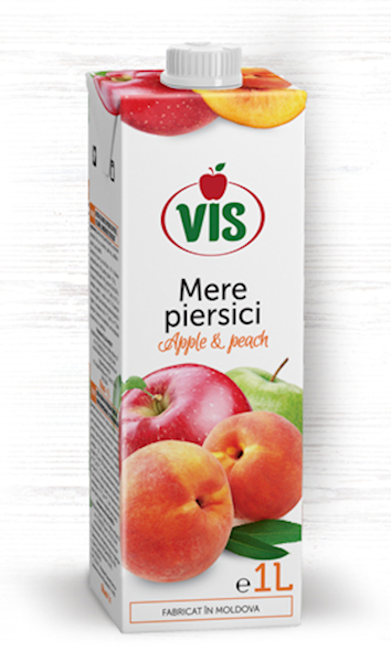 Vis Nectar Apple & Peach 1l/12pack