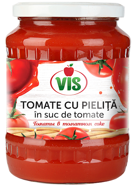 Vis Tomatoes In Own Juice 670g/12pack