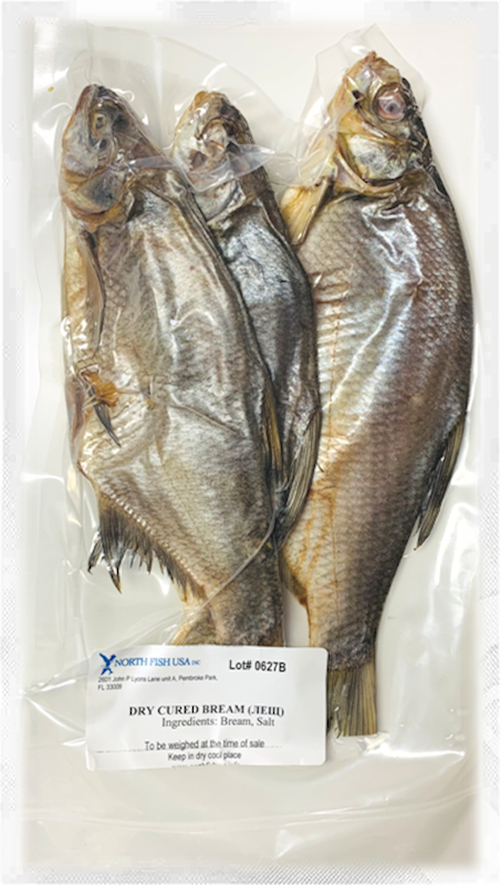 North Fish USA Dried Cured Bream (Leshch), Vacuum Packed 9lbs