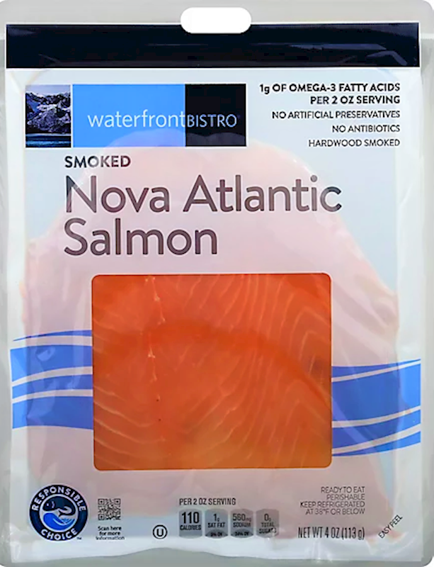 WATERFRONTBISTRO Smoked Nova Atlantic Salmon 113g/6pack
