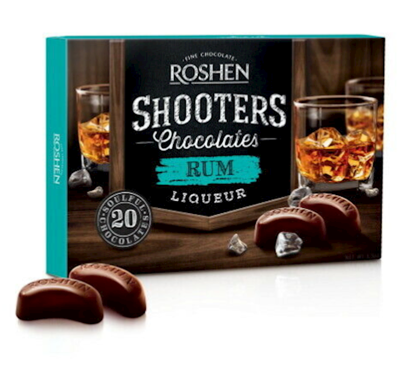 ROSHEN Shooters Chocolates with Rum Liqueur 150g/10pack