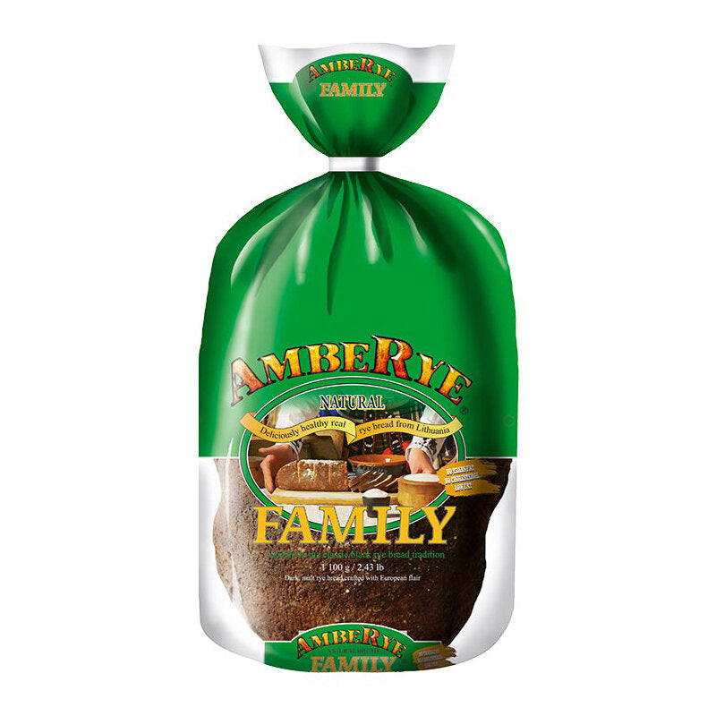 AMBERYE Family Dark Rye Bread 1100g/5pack