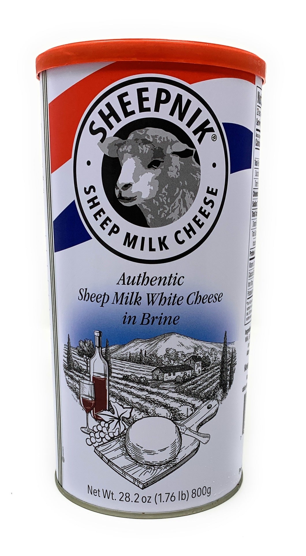 Sheepnik Feta Cheese, Sheep Milk White, In Brine 800g/6pack