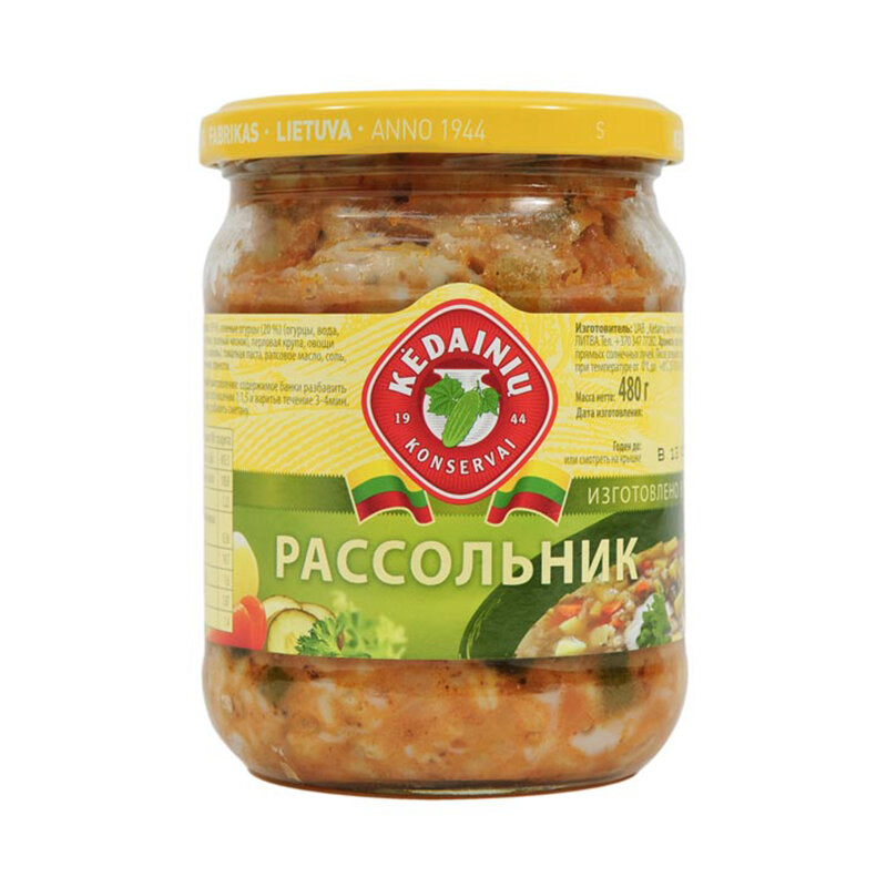 KEDAINIU Rassolnik Pickled Cucumber Soup 480g/10pack