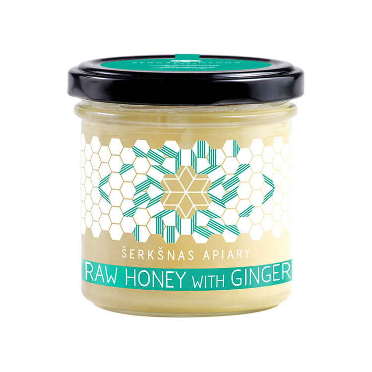 SERKSNAS APIARY Raw Honey with Ginger 200g/12pack