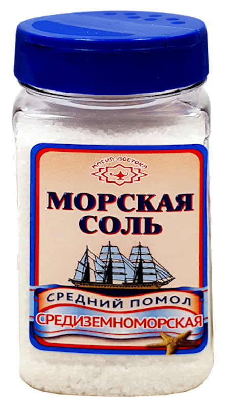Magiya Vostoka Sea Salt, Medium Grind, Iodized 410g/6pack