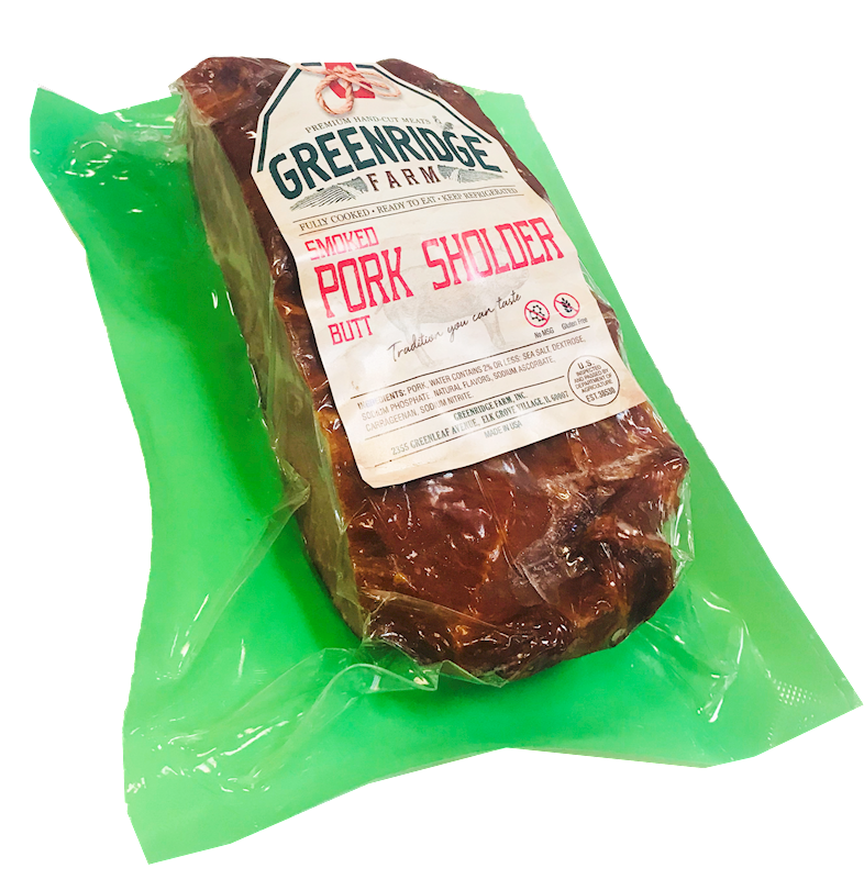 Greenridge Farm Pork Shoulder, Smoked ~1lb/2pack