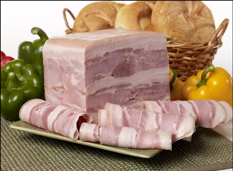 Andy's Garlicja Bacon Loaf, W/Pork Shanks/Boczek Prasowany Wys ~7lb