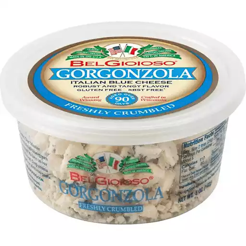 Belgioioso Gorgonzola Blue Cheese, Crumbled 142g/12pack