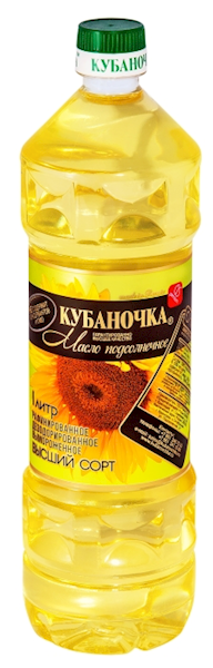 KUBANOCHKA Refined Sunflower Oil 1000ml/15pack