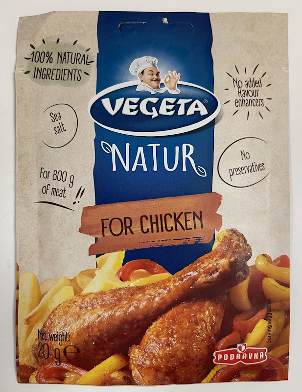 PODRAVKA Vegeta Natur Seasoning for Chicken 20g/20pack