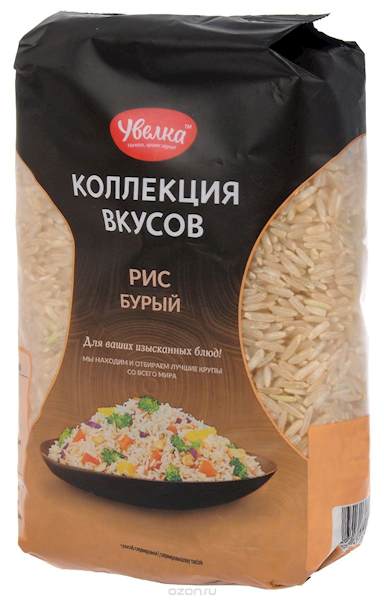 Uvelka Rice Brown, Long Grain 500g/6pack