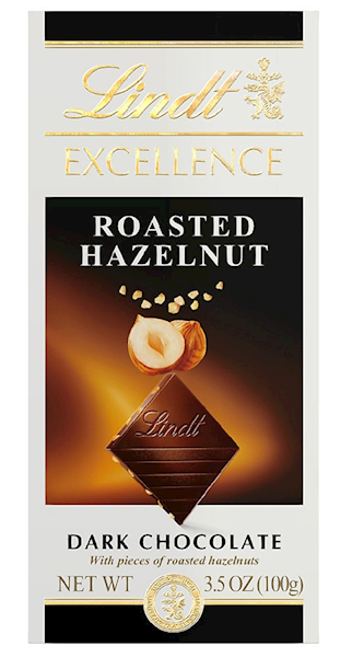 Lindt Chocolate Bar Dark Excellence W/Roasted Hazelnut 100g/12pack