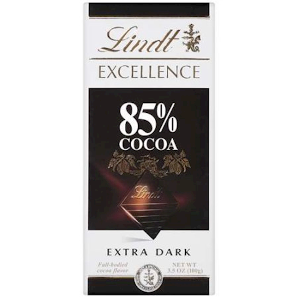 Lindt Chocolate Bar Dark Excellence 85% Cocoa 85g/12pack