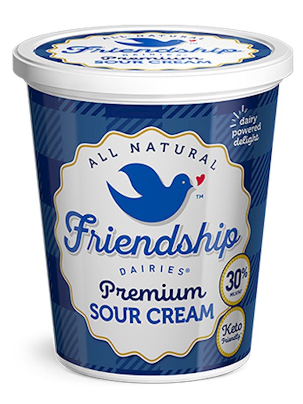 Friendship Sour Cream, 30% 453g/12pack