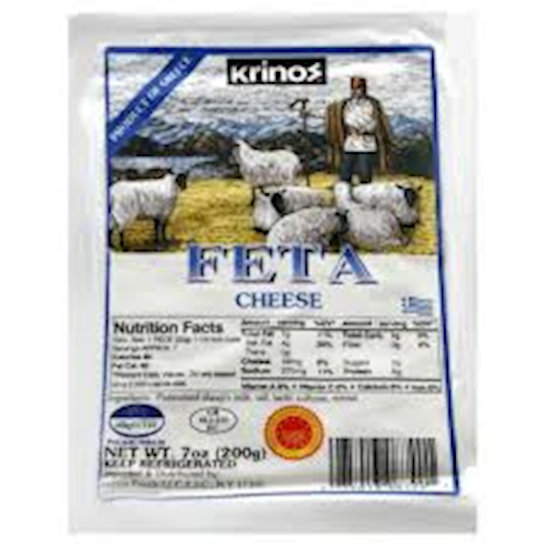 Krinko's Feta Cheese, Greek 200g/12pack
