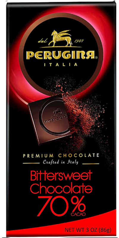 PERUGINA Bittersweet Chocolate Bar 70% Cacao 86g/12pack