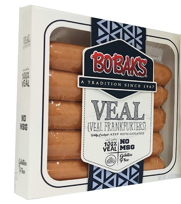 Bobak's Veal Franks, Jumbo 14oz/2pack