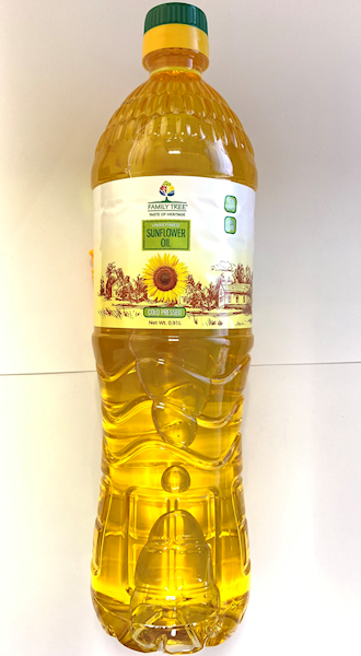 Family Tree Sunflower Oil, Unrefined 910ml/15pack