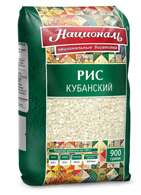 Natsional Angstrem Rice, Kubanskiy Round 900g/12pack