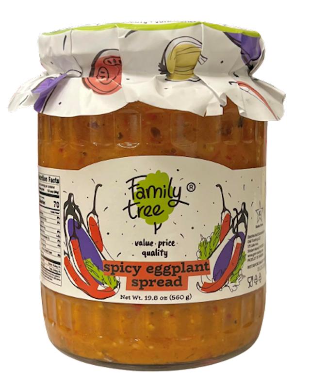 FAMILY TREE Spicy Eggplant Spread 560g/12pack