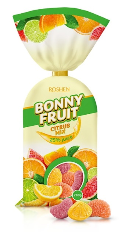 Roshen Marmelade Bonny Fruit Citrus Mix 200g/18pack