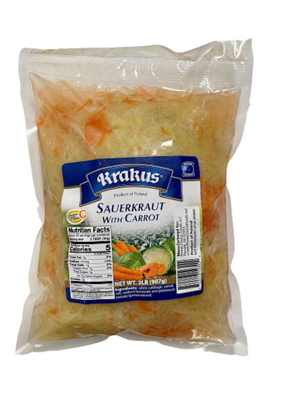 Krakus Sauerkraut, W/Carrot 907g/10pack