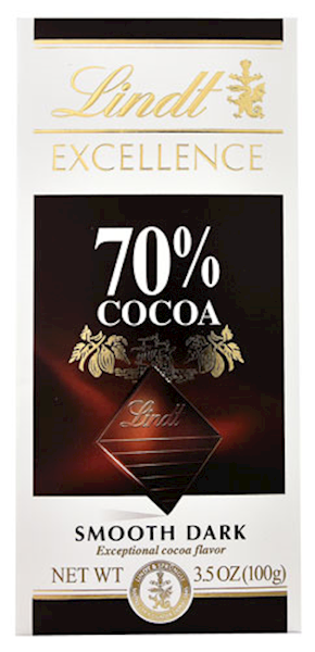 Lindt Chocolate Bar Dark Excellence 70% Cocoa 100g/12pack