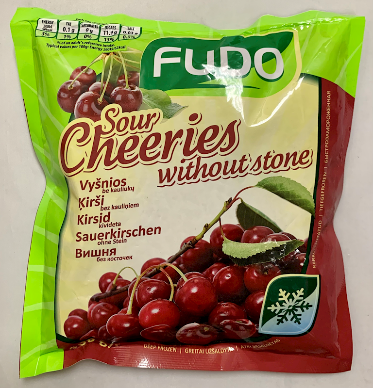 Fudo Pitted Frozen Sour Cherries 400g/20pack