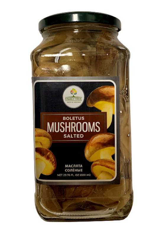 Family Tree Mushrooms Boletus Luteus, Salted 880ml/12pack