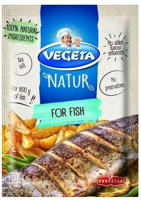 Podravka Seasoning Vegeta, For Fish 20g/20pack