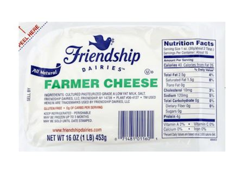 Farmer Cheese  454g/12pack