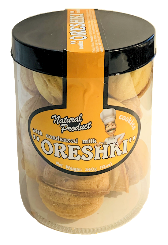 Oreshki Cookies W/Condensed Milk 340g/16pack